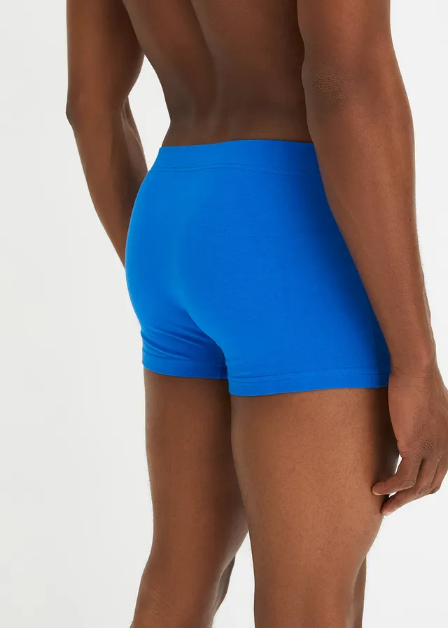 Lot de 3 boxers coton • noir + gris chiné + bleu azur • product-page.page-title-suffix