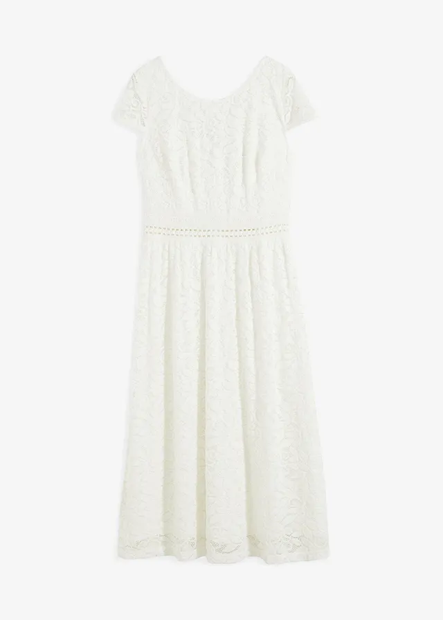 Robe en jersey • blanc cassé • Boutique bonprix