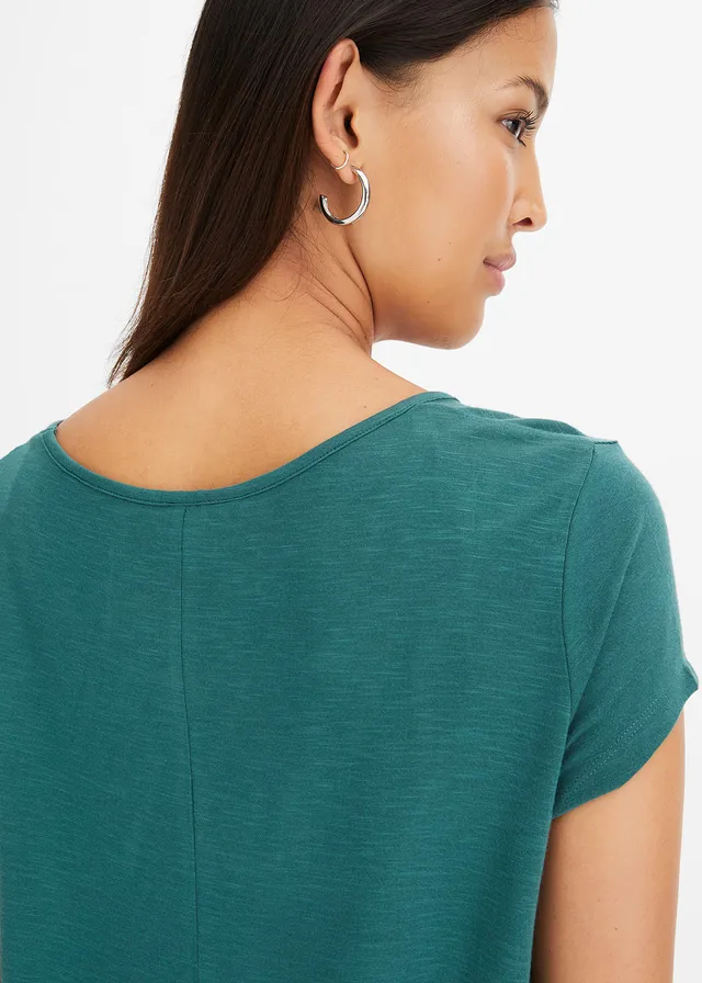 T-shirt à base asymétrique • vert mat • product-page.page-title-suffix