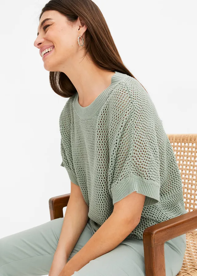Pull oversize • vert fumé • product-page.page-title-suffix