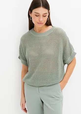 Oversized svetr • kouřově zelená • bonprix obchod