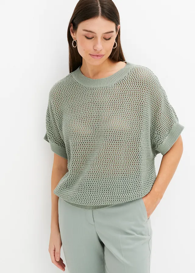 Pull oversize • vert fumé • product-page.page-title-suffix