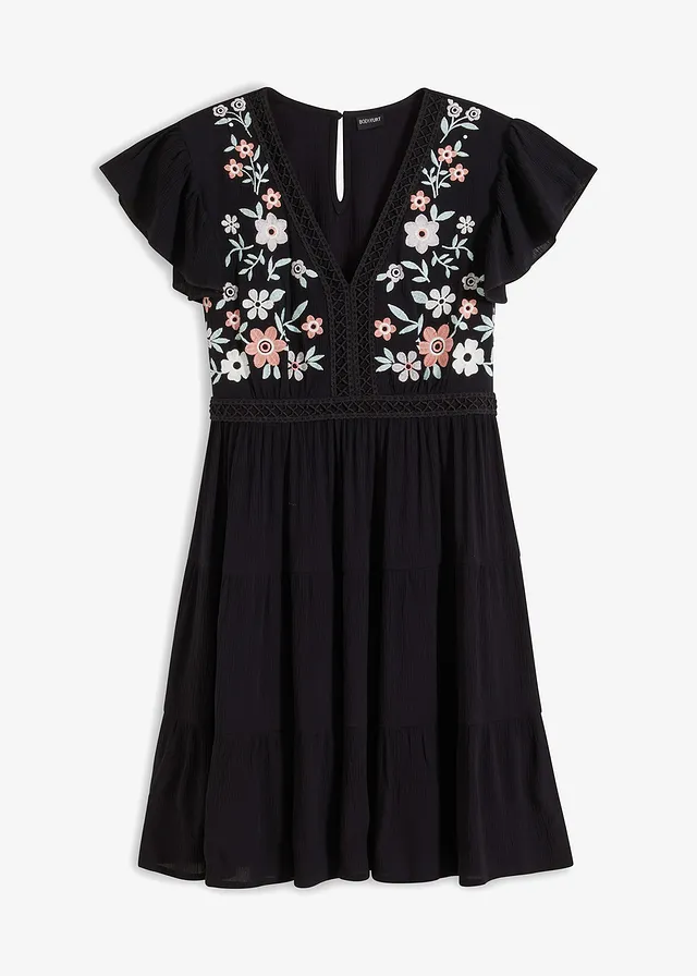 Rochie mini cu broderie