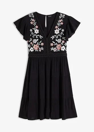 Mini jurk met borduursel