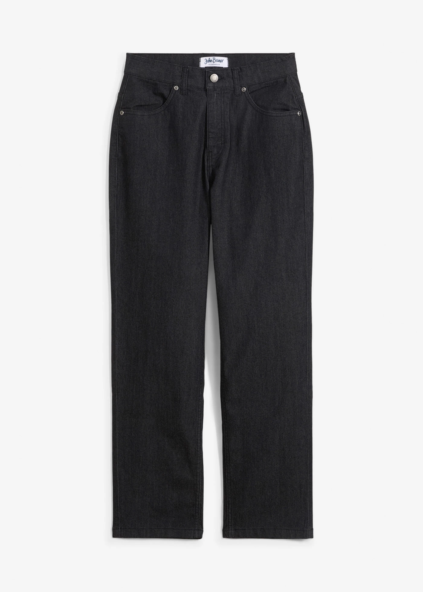 Dżinsy o kroju extra loose fit z prostymi nogawkami i regulowanym pasem • szary denim • sklep bonprix