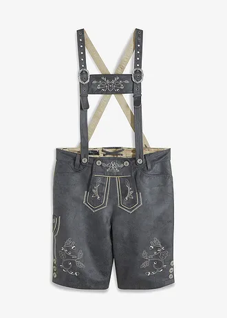 Krojové bermudy z umělé kůže