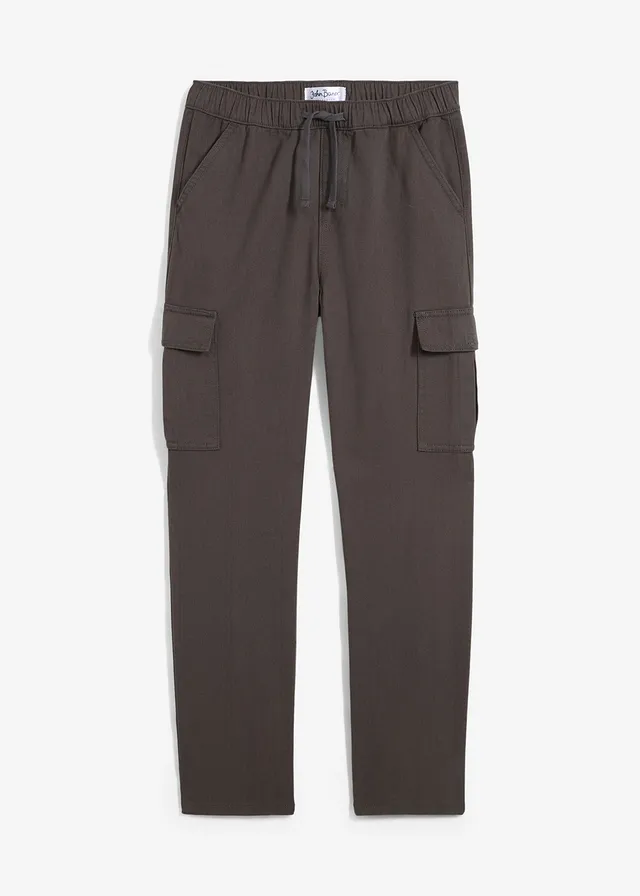 Pantaloni cargo loose fit straight, 100% din bumbac