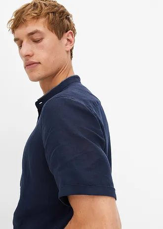 Chemise manches courtes légère • bleu foncé • Boutique bonprix