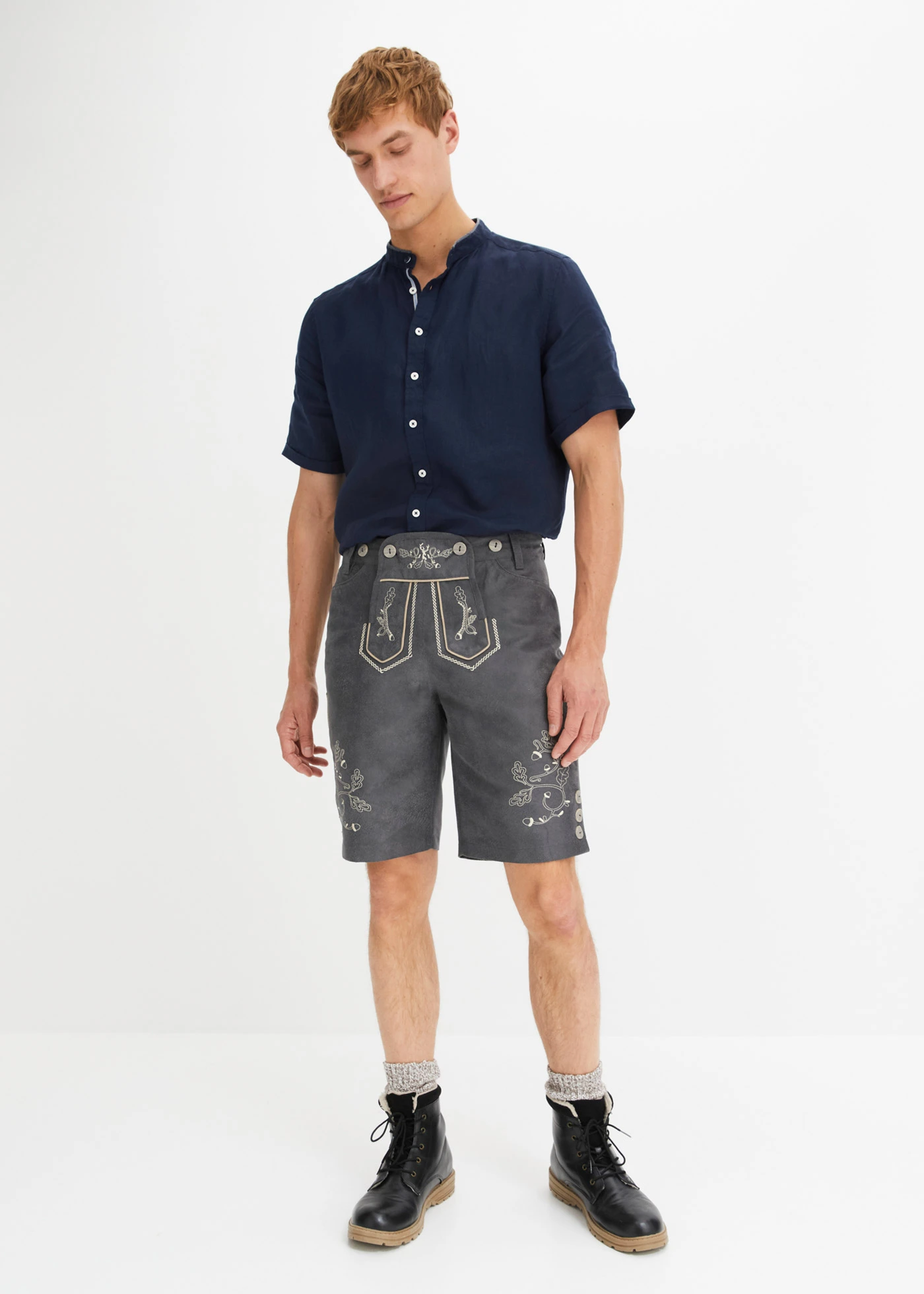 Chemise manches courtes légère • bleu foncé • Boutique bonprix