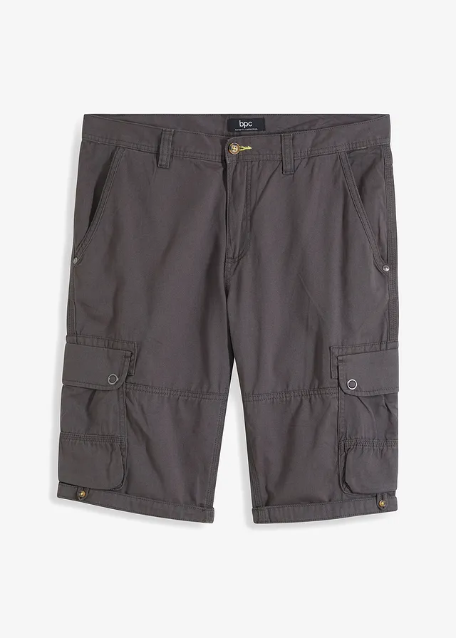 Bermuda cargo 100% coton, regular