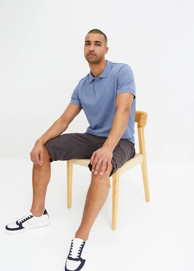 Cargo bermuda van katoen, regular fit