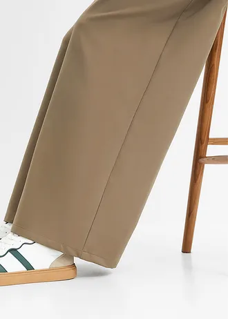 Pantalon à pinces avec  taille élastiquée • olive • Boutique bonprix