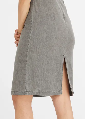 Robe midi en jean • gris denim • Boutique bonprix