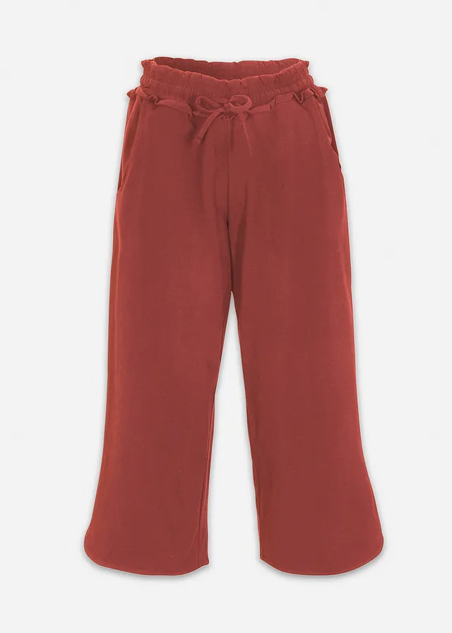 Pantaloni din jerse din amestec de bumbac