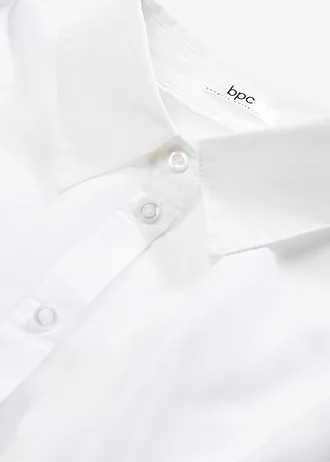 Bavlněná oversize košile s 3/4 rukávem • bílá • bonprix obchod