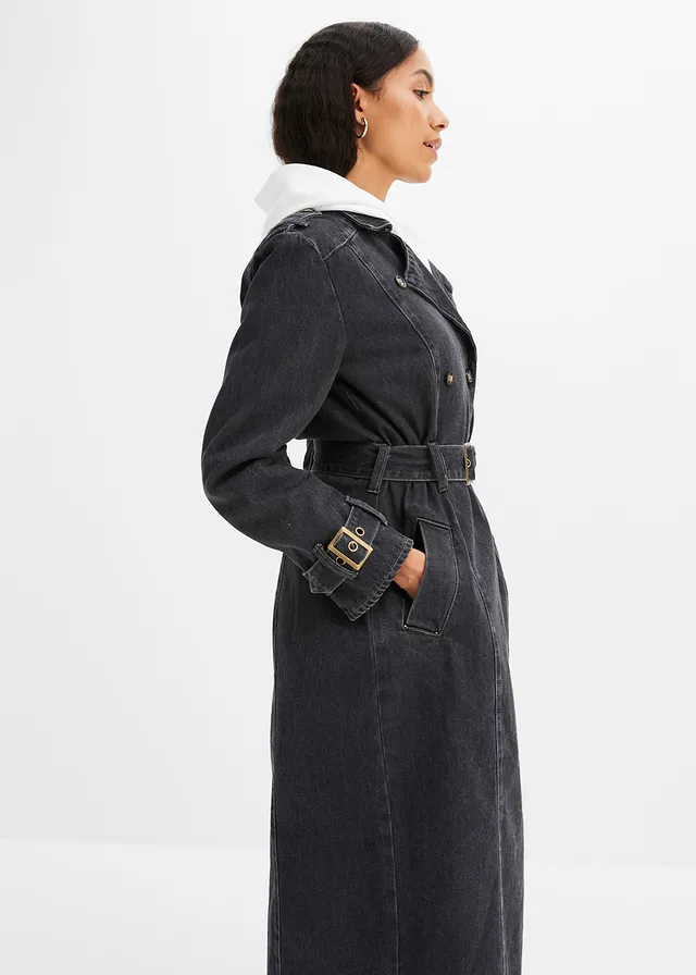 Denim trenchcoat • grijs denim • product-page.page-title-suffix
