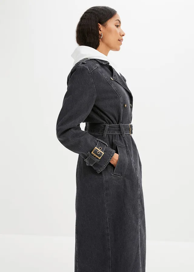 Denim trenchcoat • grijs denim • product-page.page-title-suffix