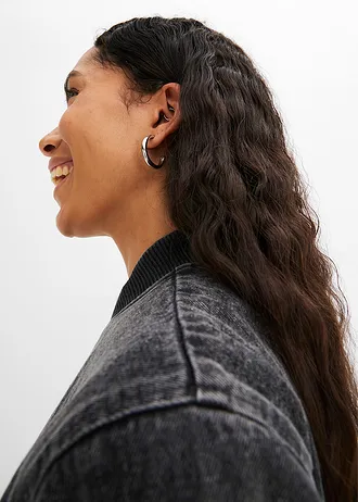 Džínový  bluzon • tmavě šedý denim used • bonprix obchod