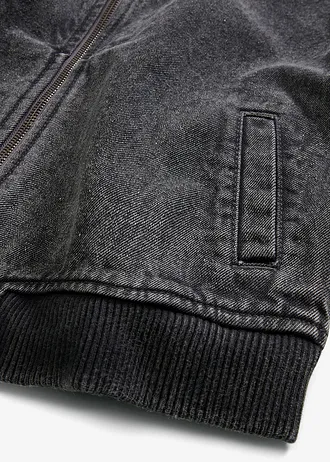 Džínový  bluzon • tmavě šedý denim used • bonprix obchod