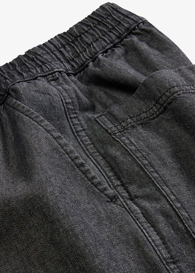 Wide leg jeans met high waist • zwart denim • product-page.page-title-suffix