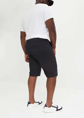 Chino bermuda van puur katoen, regular fit, Kleur: zwart