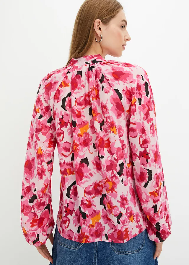 Chiffon blouse met strik • pink • product-page.page-title-suffix