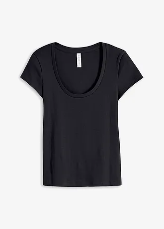 Tricou din bumbac organic 100% • negru • magazin bonprix