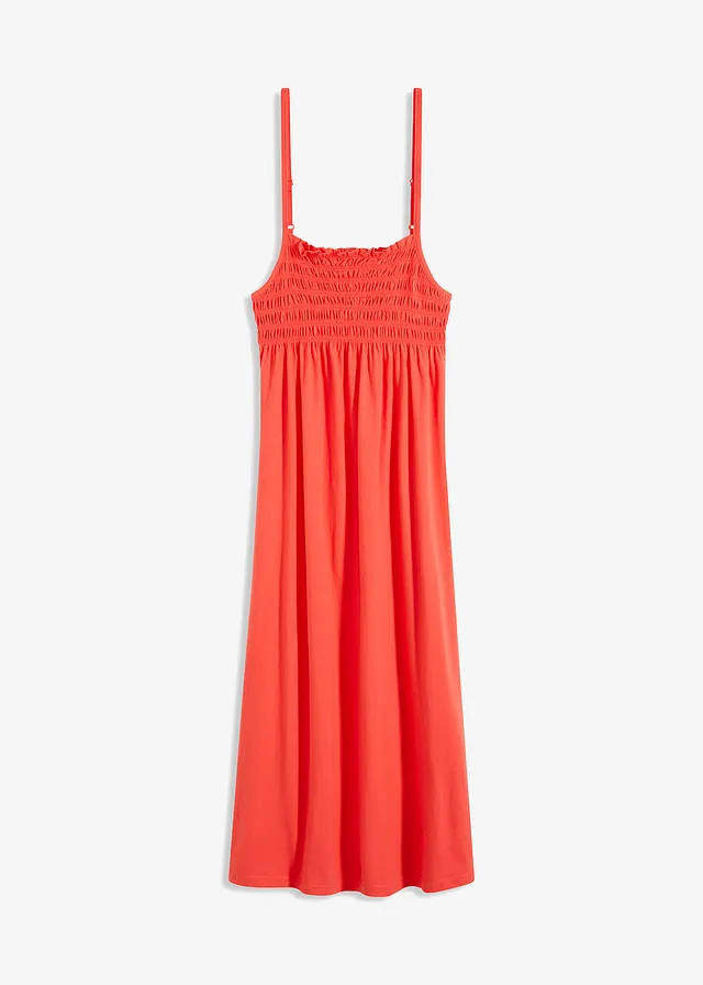 Nariasená nočná košeľa na tenké ramienka