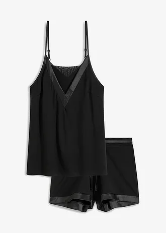 Shortama van zachte viscose mix • zwart • bonprix online shop