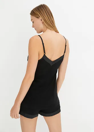 Shortama van zachte viscose mix • zwart • bonprix online shop