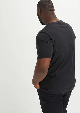 T-shirt van biologisch katoen, Kleur: zwart