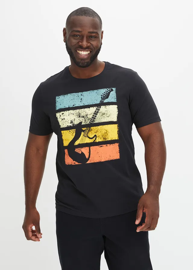 T-shirt van biologisch katoen, Kleur: zwart