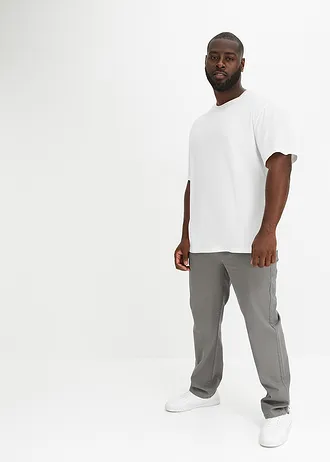 Strečové kalhoty Classic Fit, Straight, barva: kouřově šedá