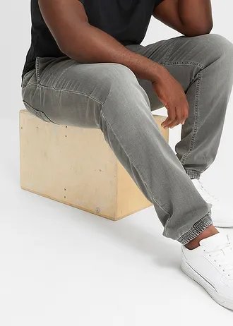 Regular fit stretch instapjeans, straight • grey denim plus size • bonprix online shop