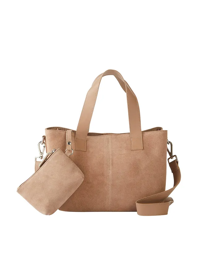 Suède handtas • camel • bonprix online shop