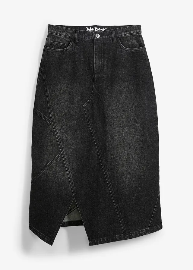 Fustă asimetrică de blugi