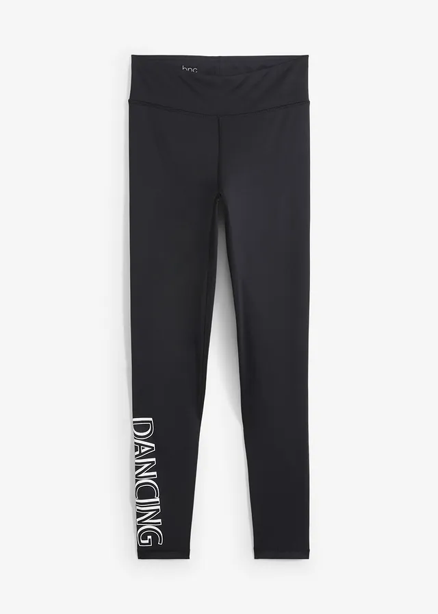 Sneldrogende legging, cropped, Kleur: zwart