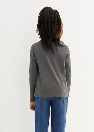 Tričko s dlouhým rukávem, z čisté organické bavlny (3 ks v balení) • bobulově červená + růžovomalinová + antracitová • bonprix obchod