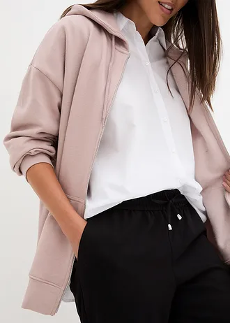 Broek met elastische band en strikkoordjes • zwart • bonprix online shop