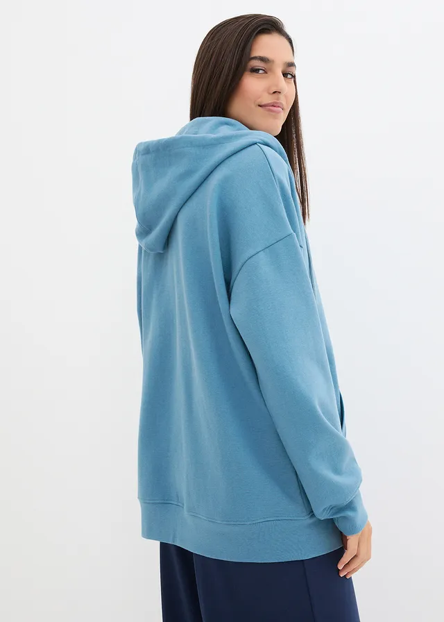 Sweat zippé à capuche • bleu gris • product-page.page-title-suffix