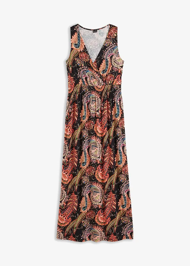 Rochie maxi din amestec moale cu viscoză