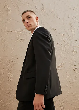 Costume 4 pièces avec chemise et cravate, regular • noir • Boutique bonprix