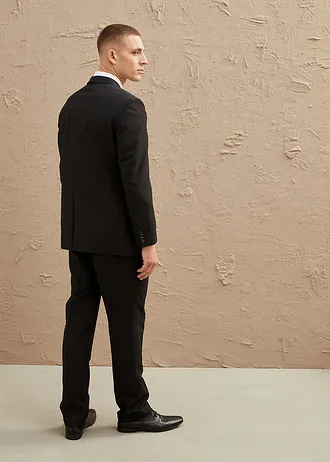 Costum cu cămașă și cravată (set 4 piese), Regular Fit • negru • magazin bonprix