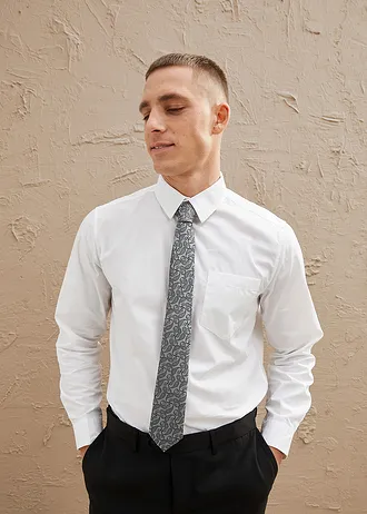 Costume 4 pièces avec chemise et cravate, regular • noir • Boutique bonprix