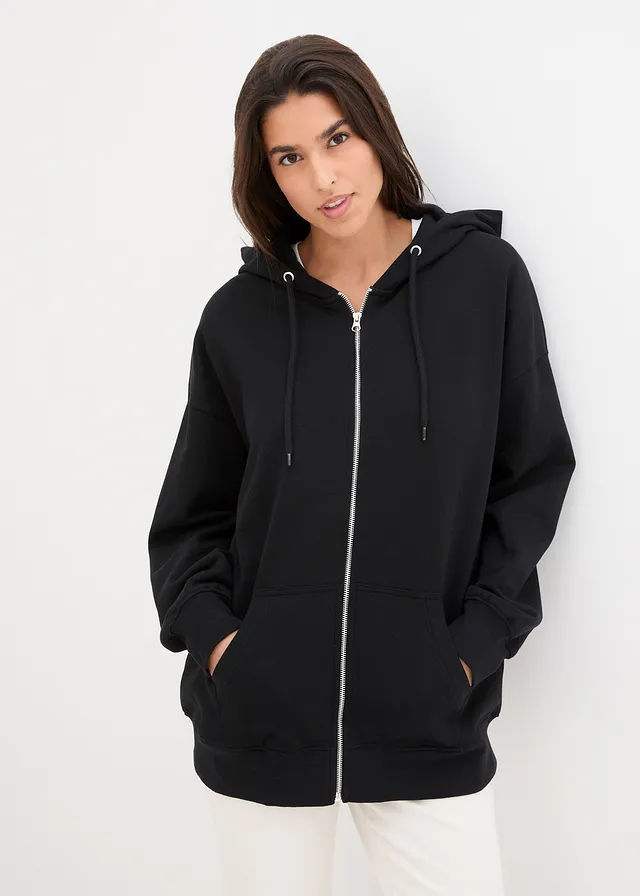 Sweat zippé à capuche • noir • product-page.page-title-suffix