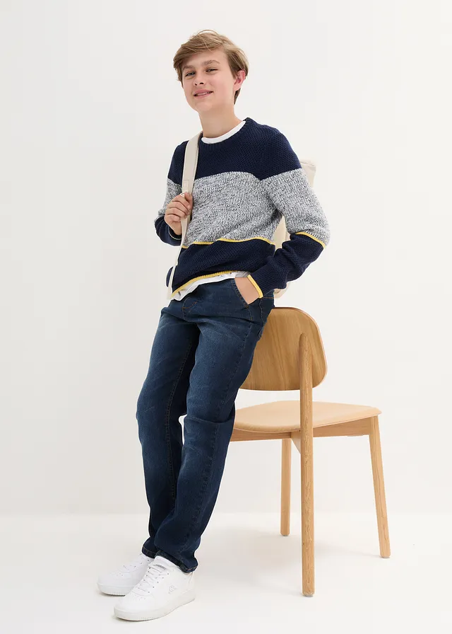 Jongens instapjeans, regular fit • donkerblauw denim • product-page.page-title-suffix