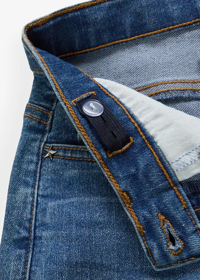 Wide leg jeans mid waist • blauw denim • product-page.page-title-suffix