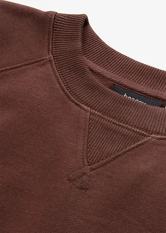 Oversized mikina z čisté, těžké organické bavlny • hnědá terakota • bonprix obchod