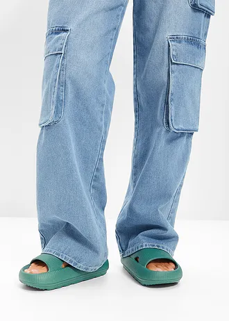 Slippers met een lichte zool • donkergroen • bonprix online shop