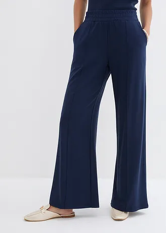 Jersey Marlene Dietrich broek • donkerblauw • bonprix online shop